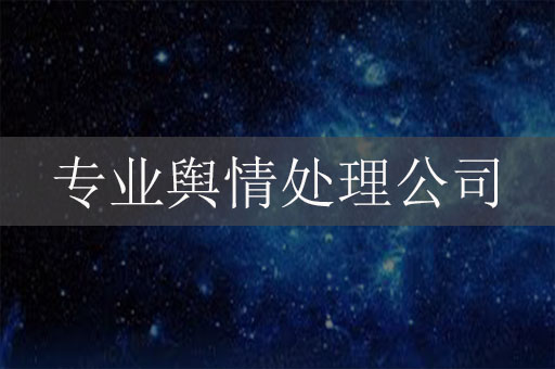 專業(yè)輿情處理公司：讓危機公關(guān)更高效